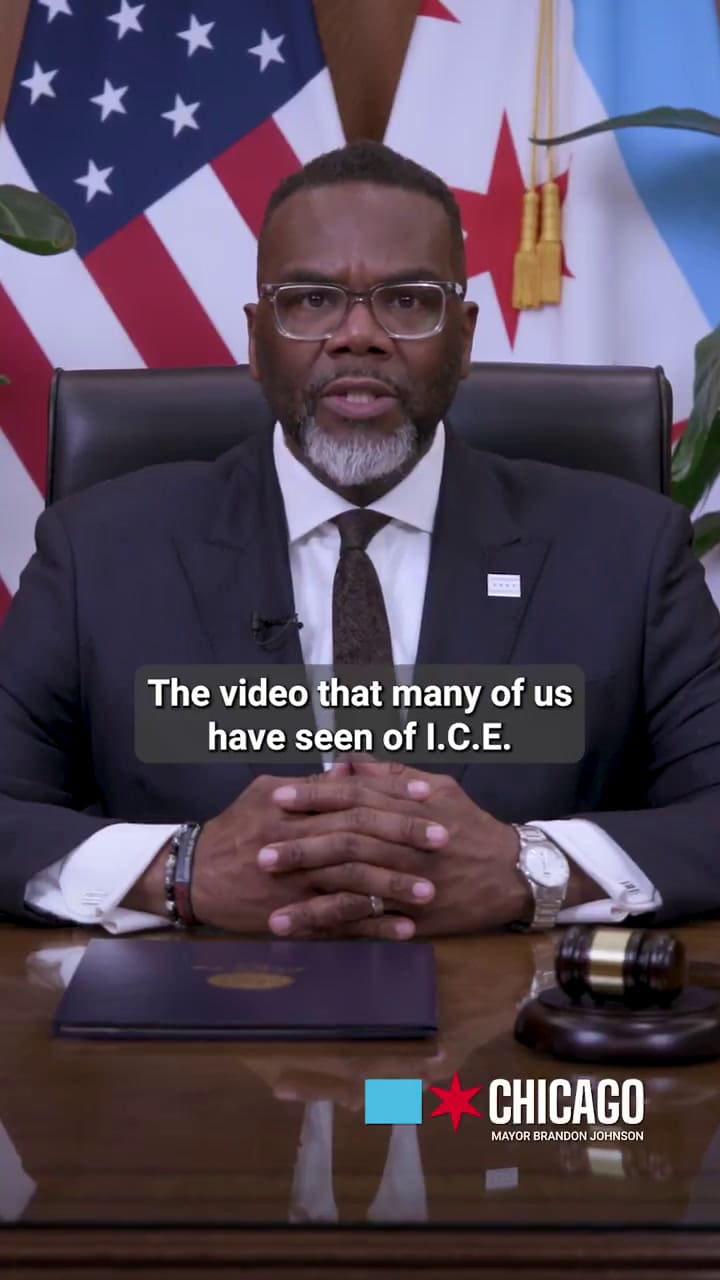 El mensaje de Brandon Johnson en solidaridad con Minneapolis