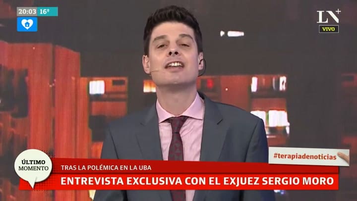 Entrevista a Sergio Moro en LN+