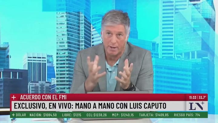 Caputo justificó el DNU y dijo que ya están definidos el monto y el programa