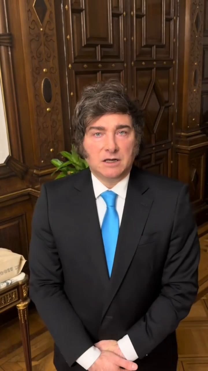 El saludo de Año Nuevo de Javier Milei