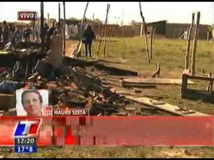 Cómo quedó la vivienda de la familia asesinada (TN)