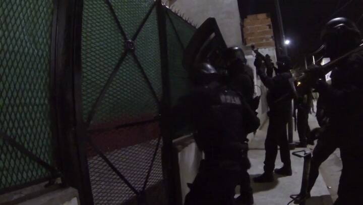 Allanamiento contra los “narcotaxistas” - Fuente: YouTube
