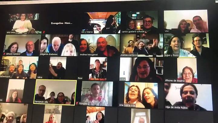 Cumpleaños 100 por Zoom