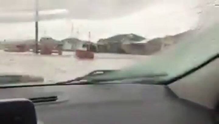 Video: inundación en Río Gallegos