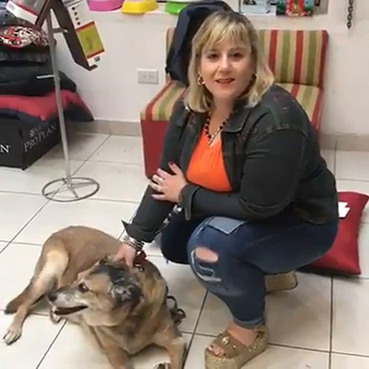 Natalia Sánchez junto a Dardo