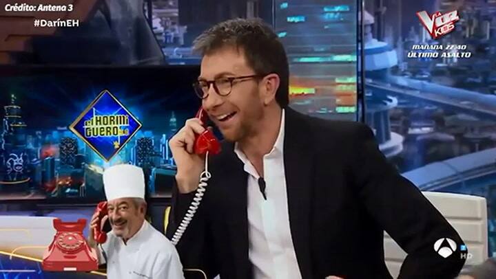 Ricardo Darín y el Chino en un incómodo programa de TV - Fuente: El Hormiguero