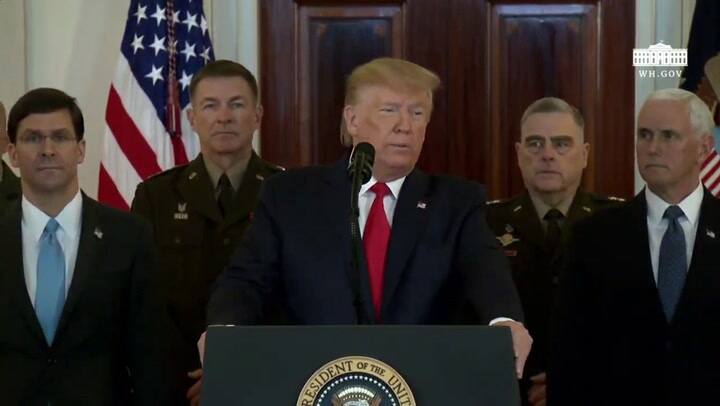 Discurso completo de Donald Trump en respuesta al ataque de Irán