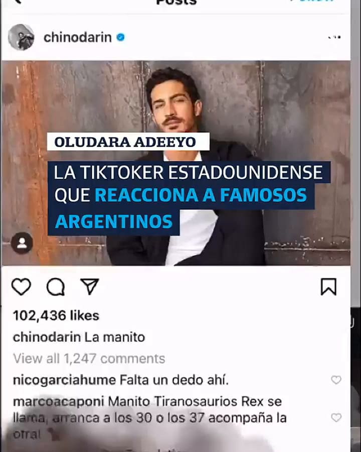 El video sobre la TikToker que compartió LA NACION en Instagram