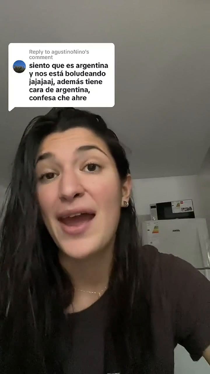 La joven explicó que viajó a Argentina para conectar con sus raíces