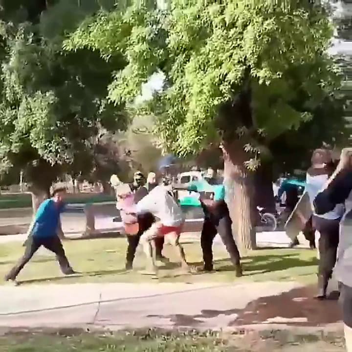 Así reprimían a los Skaters - Fuente: Instagram