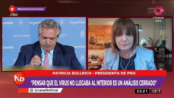La cuarentena destruyó la economía, la salud y el trabajo', dijo Patricia Bullrich