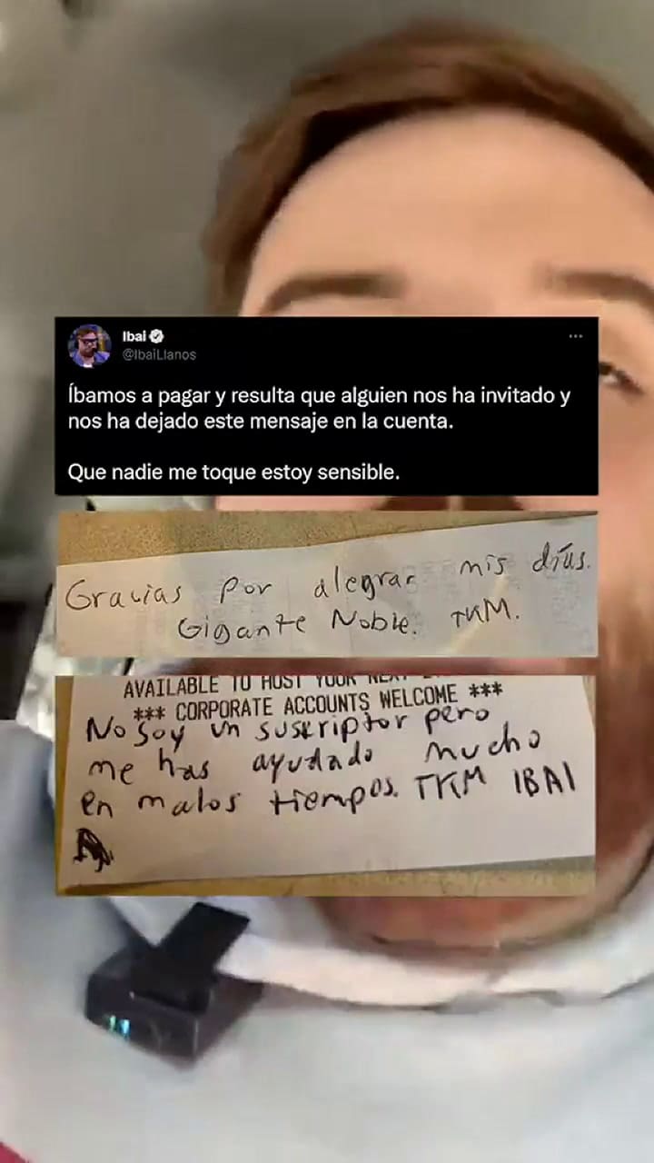 Ibai Llanos fue sorprendido por un gran gesto de un seguidor en un restaurante de Nueva York