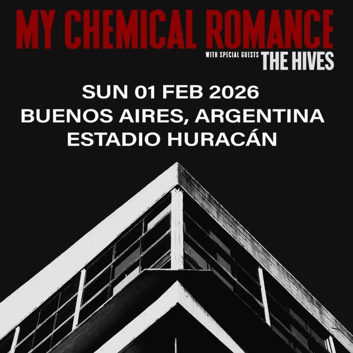 My Chemical Romance vuelve a la Argentina en 2026