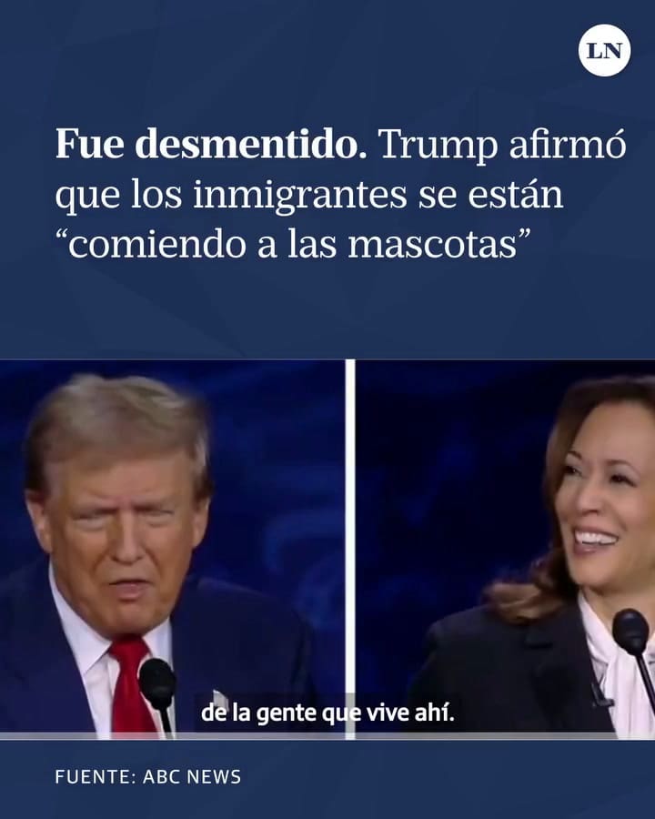 Al Respecto De La Inmigración, Trump Apuntó En El Debate Presidencial Que En Springfield, Ohio, Inmigrantes Haitianos Estaban Robando Los Gatos De Los Vecinos Para Comérselos, Una Afirmación Que Se Ha Vuelto Vir
