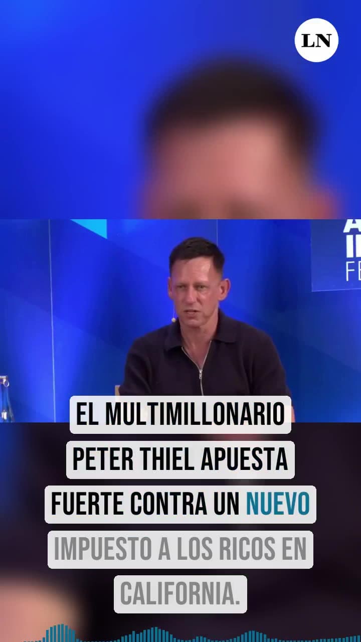 La decidida apuesta de Peter Thiel contra el impuesto a los ricos