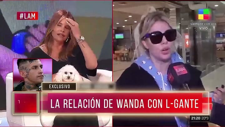 L-Gante habló de la personalidad de Wanda Nara en LAM (América)