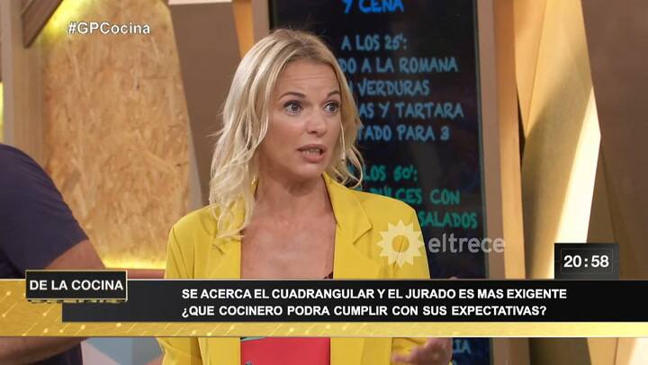 El gran premio de la cocina. Petersen habló sobre el esfuerzo en un fuerte reto a los participantes