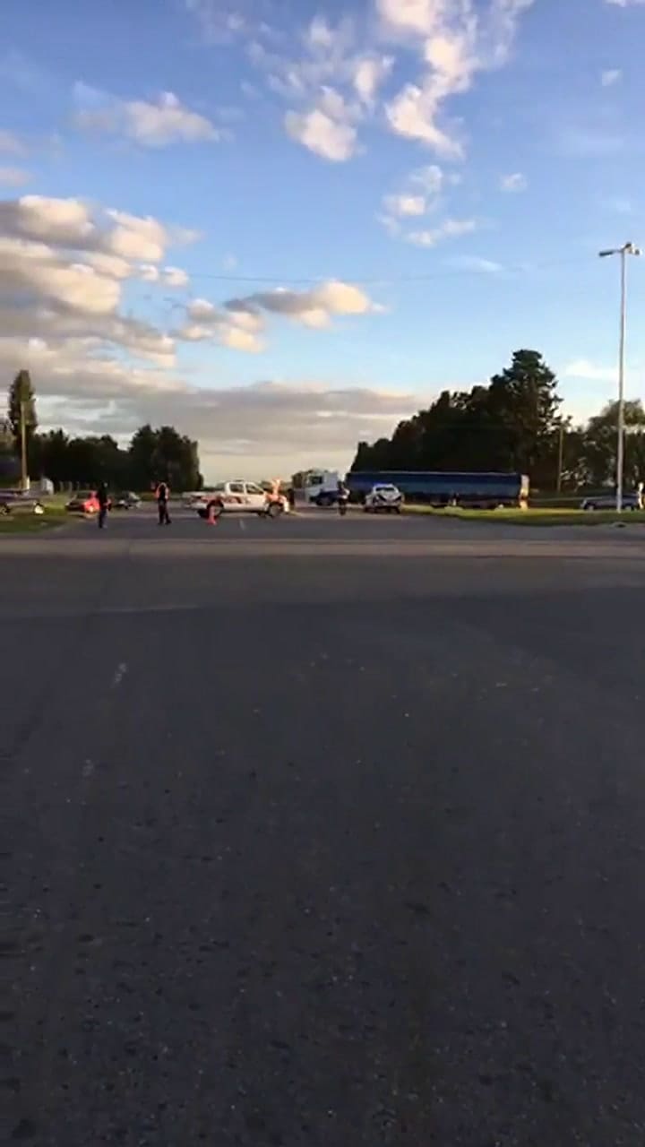 Así fue el accidente en Carmen de Areco - Crédito: Carlos Oliveira Espil