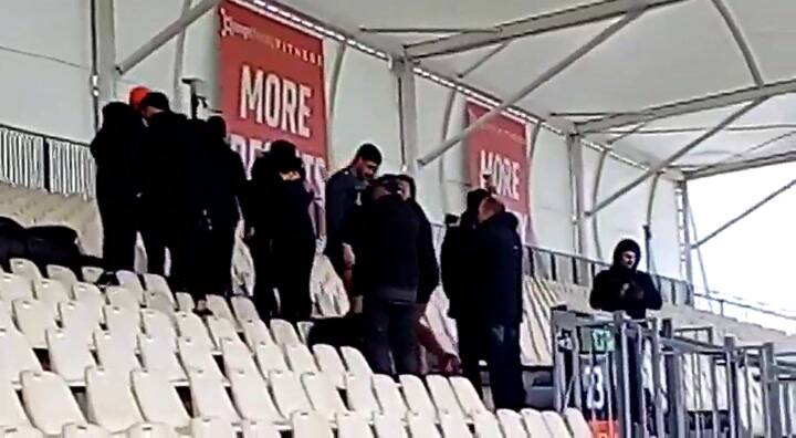 La hinchada en Nueva Zelanda