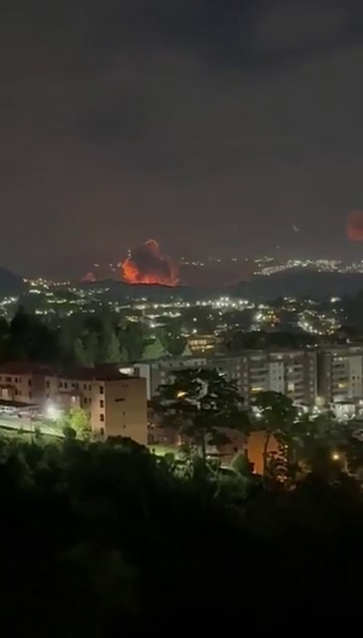El momento del supuesto ataque en Caracas