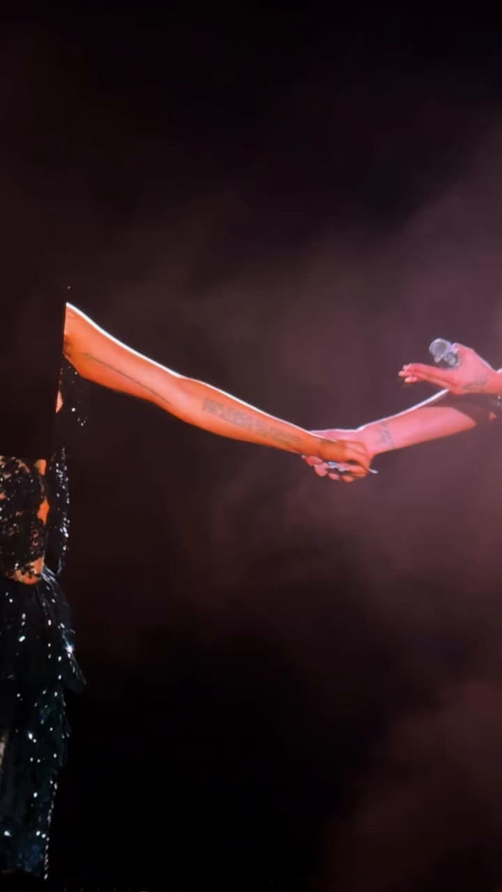 La Joaqui estuvo presente en el show de Tini