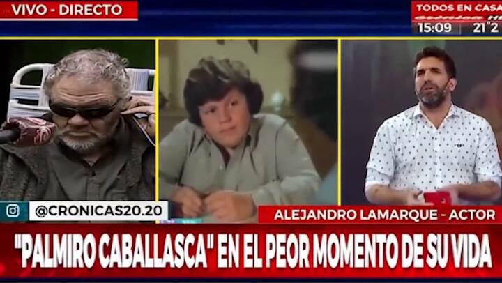 El drama del actor que interpretó a Palmiro Caballasca: 'No tengo baño' - Fuente: Crónica TV