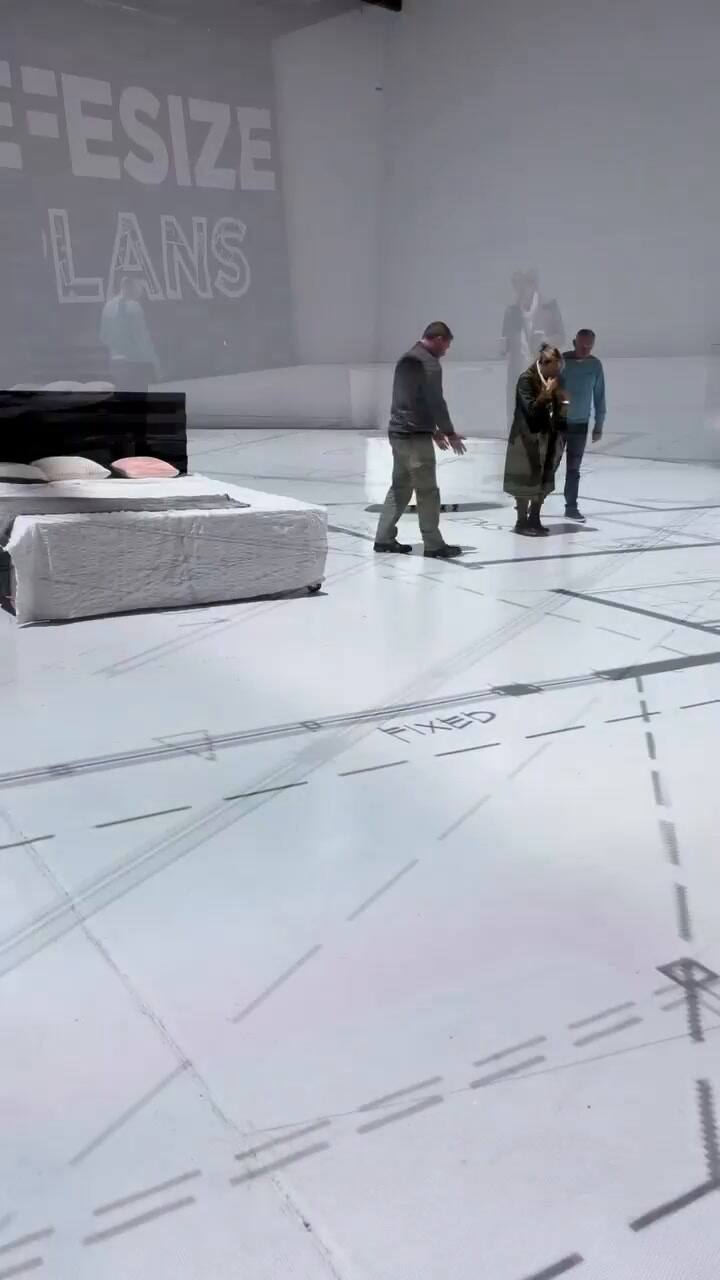 Lifesize Plans proyecta los planos arquitectónicos para que los clientes puedan ver el tamaño real