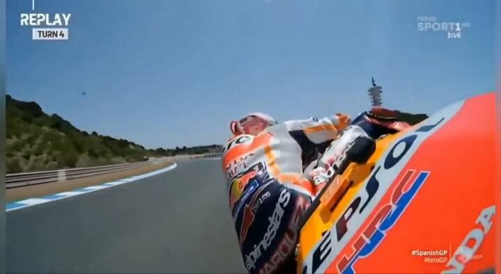El impactante accidente de Marc Márquez
