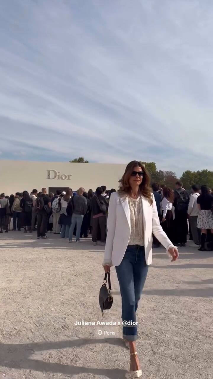 Juliana Awada en Paris Fashion Week