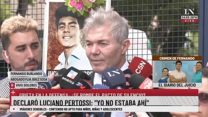 Burlando sobre las declaraciones de Luciano Pertossi