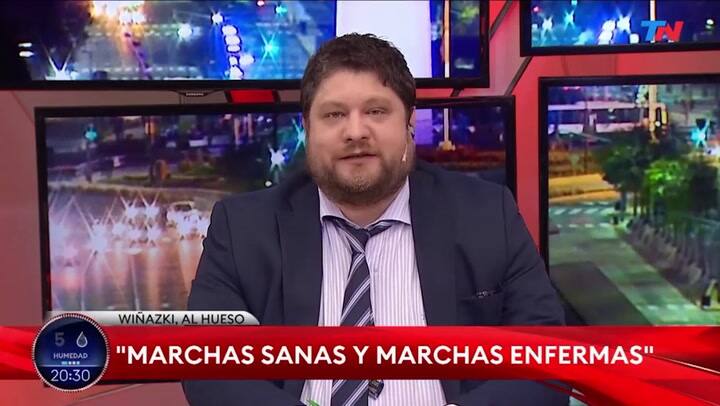 Nicolás Wiñazki sobre la marcha 17A: 'Todas las movilizaciones son sanas' - Fuente: TN