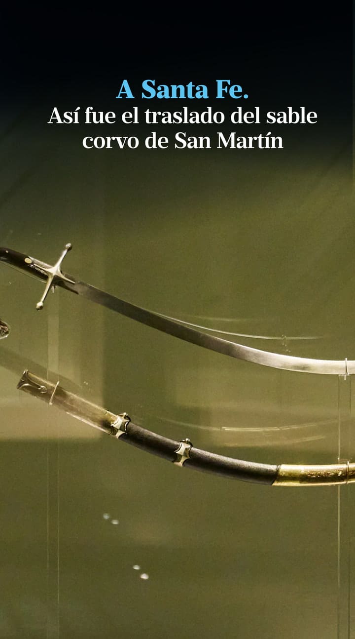 Trasladan el sable de San Martín del Museo Histórico y Milei encabezará un acto en Santa Fe