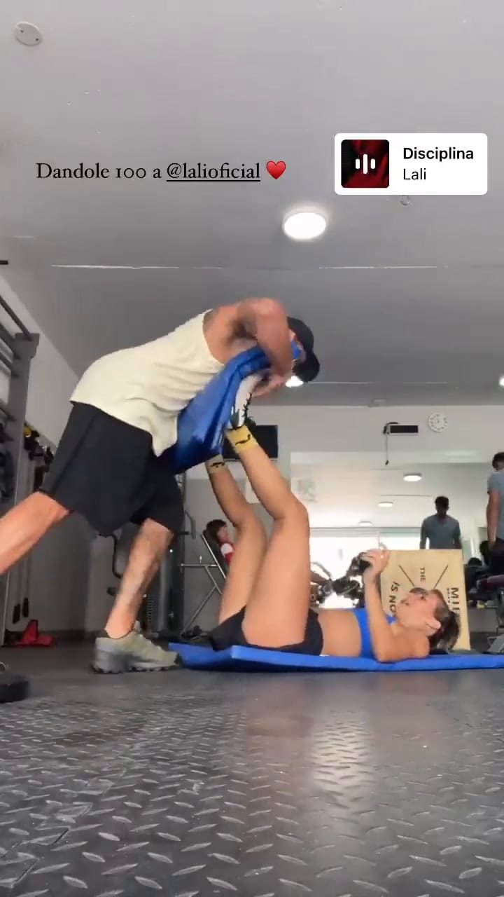 El llamativo entrenamiento de Flor Vigna y Luciano Castro