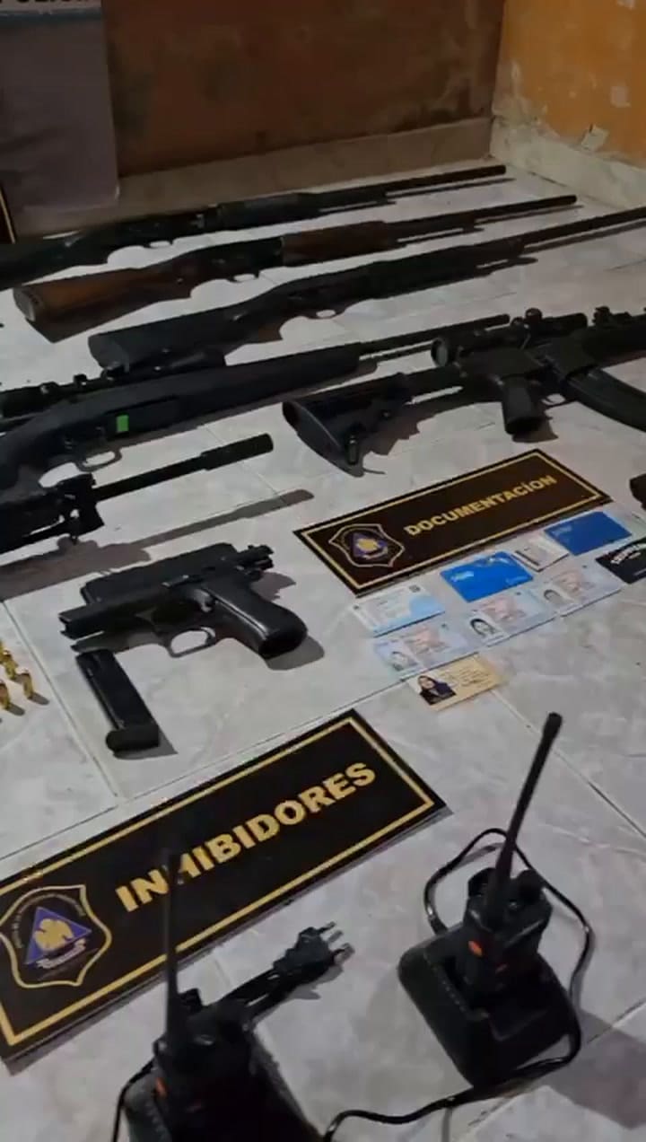 Operativo de detención de los ladrones que robaron en una armería de Lanús