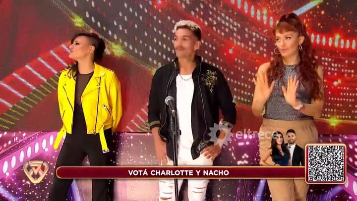 Charlotte Caniggia y Nacho Gonatta enfrentaron el duelo cantando 'Barbie Girl' - Fuente: eltrece