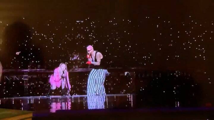 Madonna maravilló a todos en el show de Maluma en Colombia y las redes estallaron