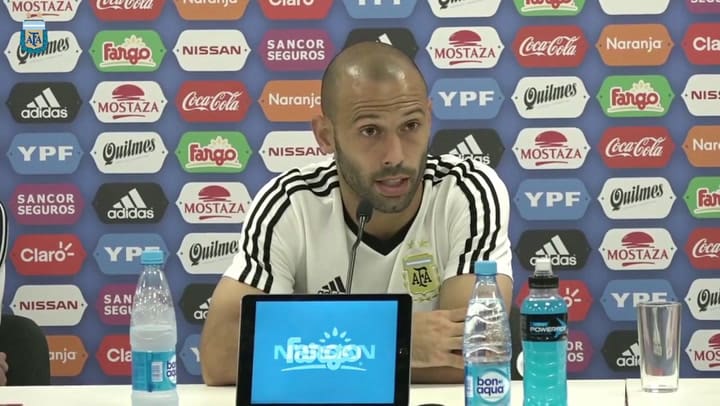 La autocrítica de Mascherano - Fuente: AFA