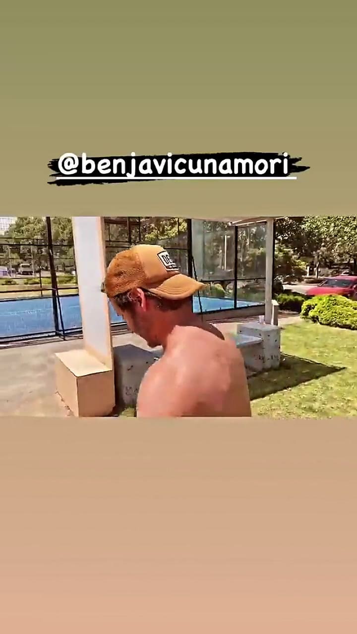 Benjamín Vicuña mostró cómo entrena en Chile