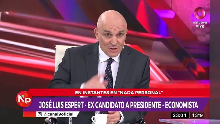 El ácido análisis de José Luis Espert sobre la gestión de Alberto Fernández - Fuente: elnueve