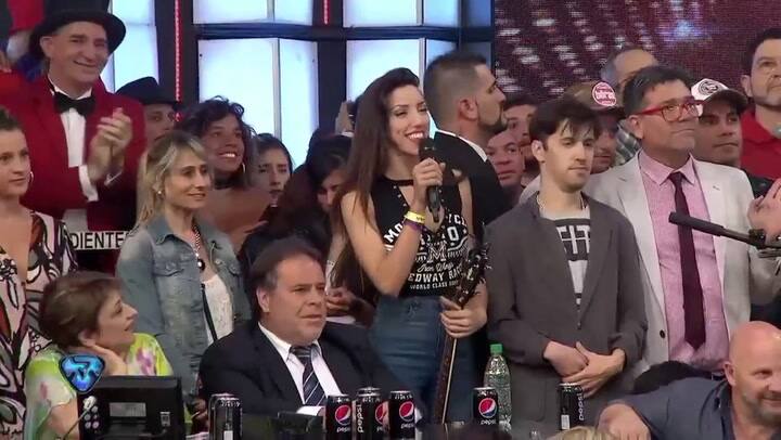 Denise Romano con Marcelo Tinelli