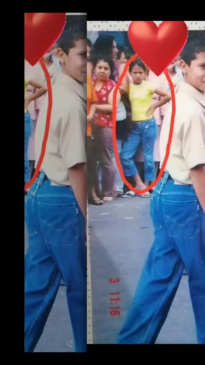 Una mujer se descubre a sí misma en fotos viejas de su esposo