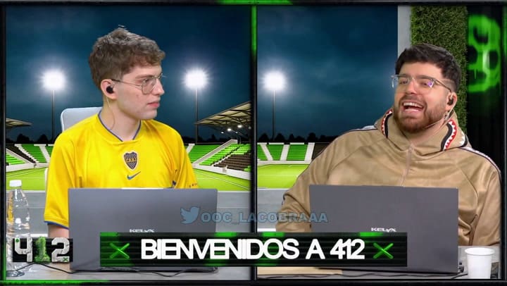 El divertido cruce de los streamers Davoo Xeneize y La Cobra
