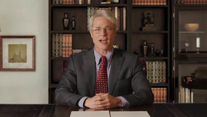 La parodia de Brad Pitt sobre los disparates de Donald Trump