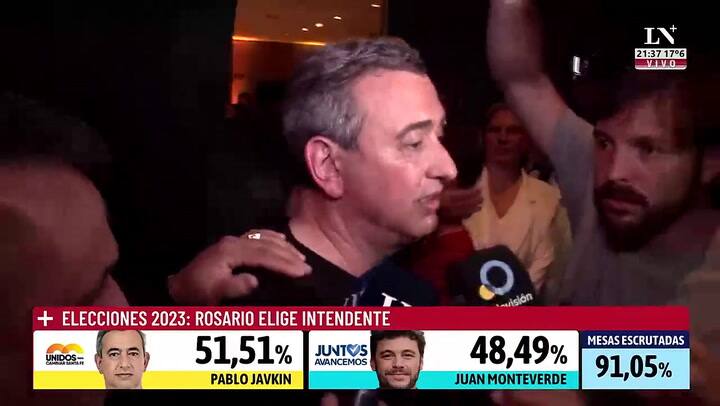 La palabra de Pablo Javkin tras ganar las elecciones en Rosario