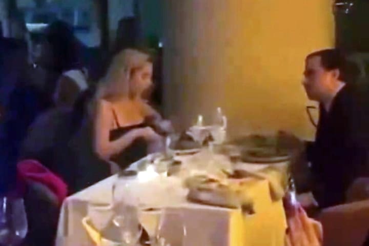 Fabiola Yañez reapareció en una cena de Año Nuevo en un restaurante mexicano de Madrid