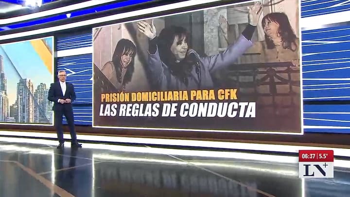 Video: la vigilia de militantes de Cristina Kirchner alrededor de su departamento de Constitucion 2