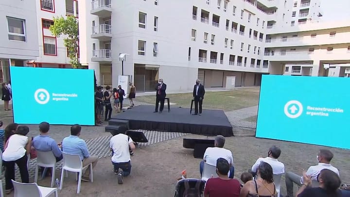 El discurso de Alberto Fernández cuando entregó las viviendas en Parque Patricios