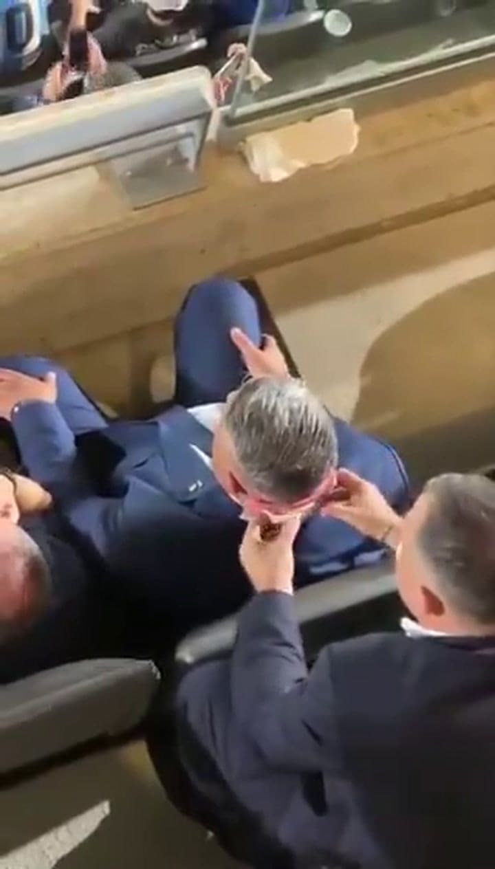 El insólito video de Luciano Nakis limpiandole el sudor a Chiqui Tapia