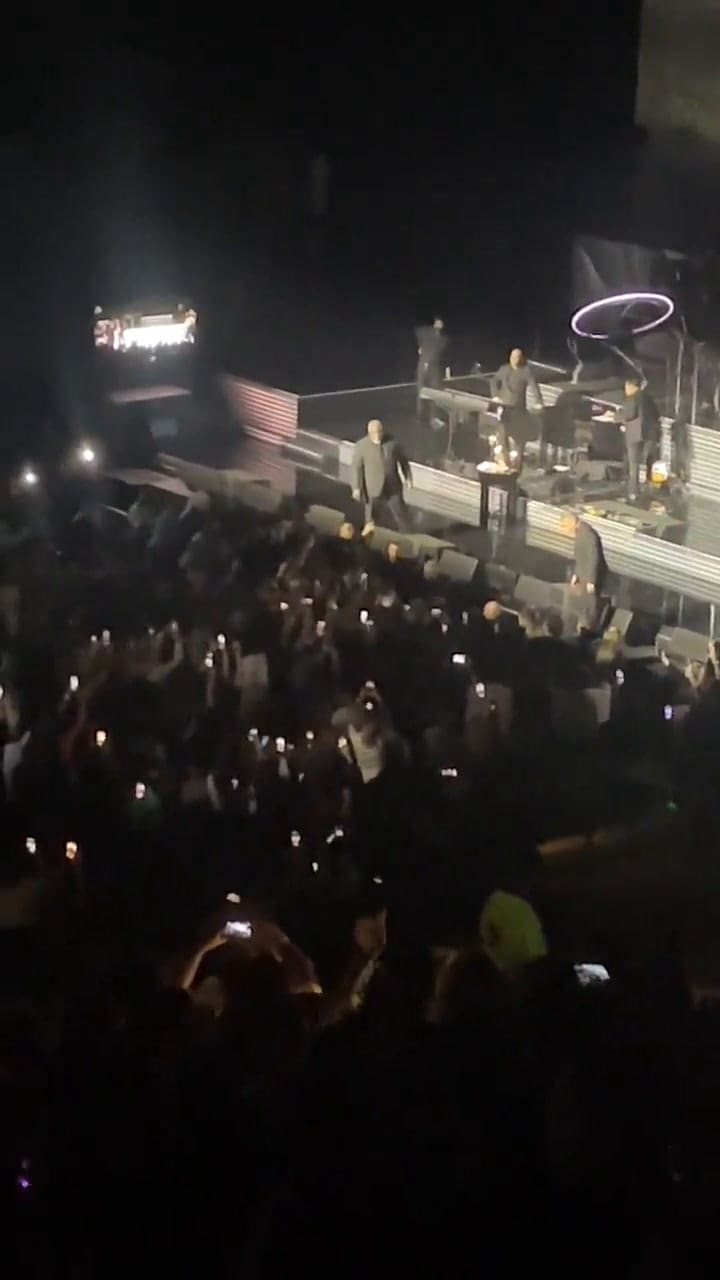 El momento del saludo entre Mirtha y Luis MIguel