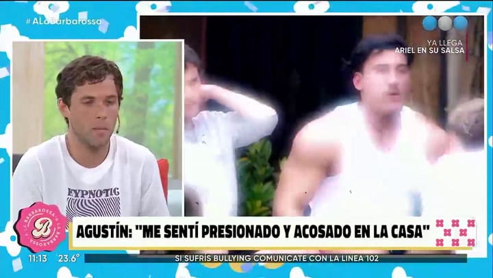 Agustín rompió en llanto